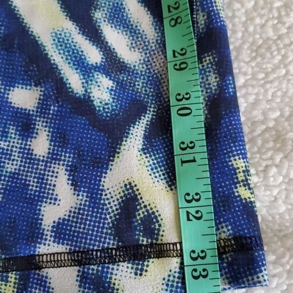 CATO blue multicolor cropped leggings - Picture 10 of 11